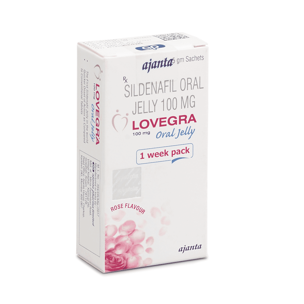 Lovegra Oral Jelly 100 mg by Ajanta