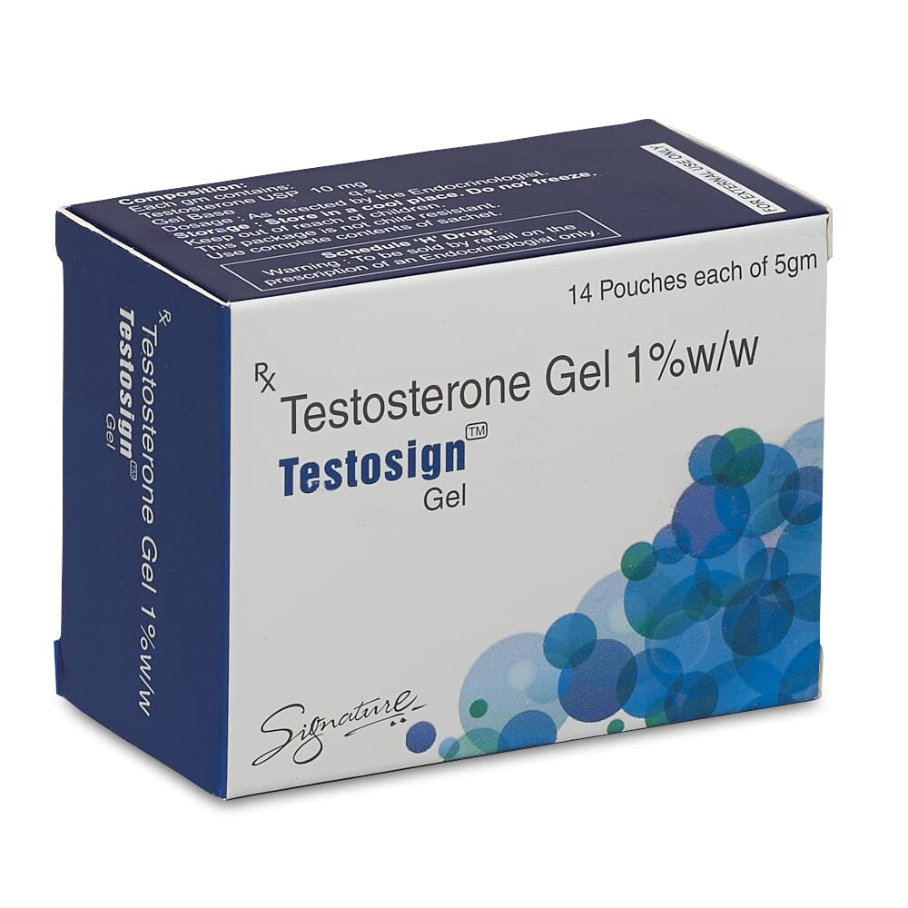 Testosterone Gel 10mg 14 Sachets By Signature