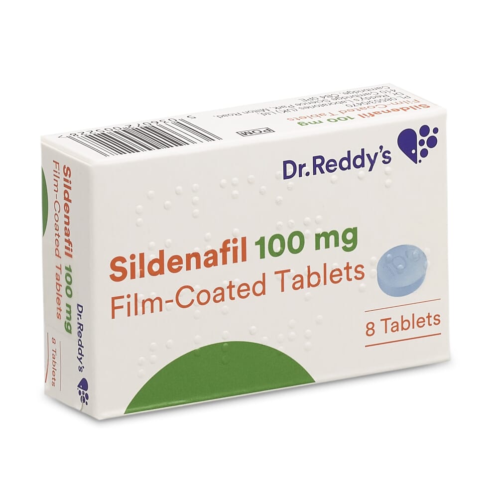 Viagra Sildenafil 100mg (8 tablets) by Dr Reddy