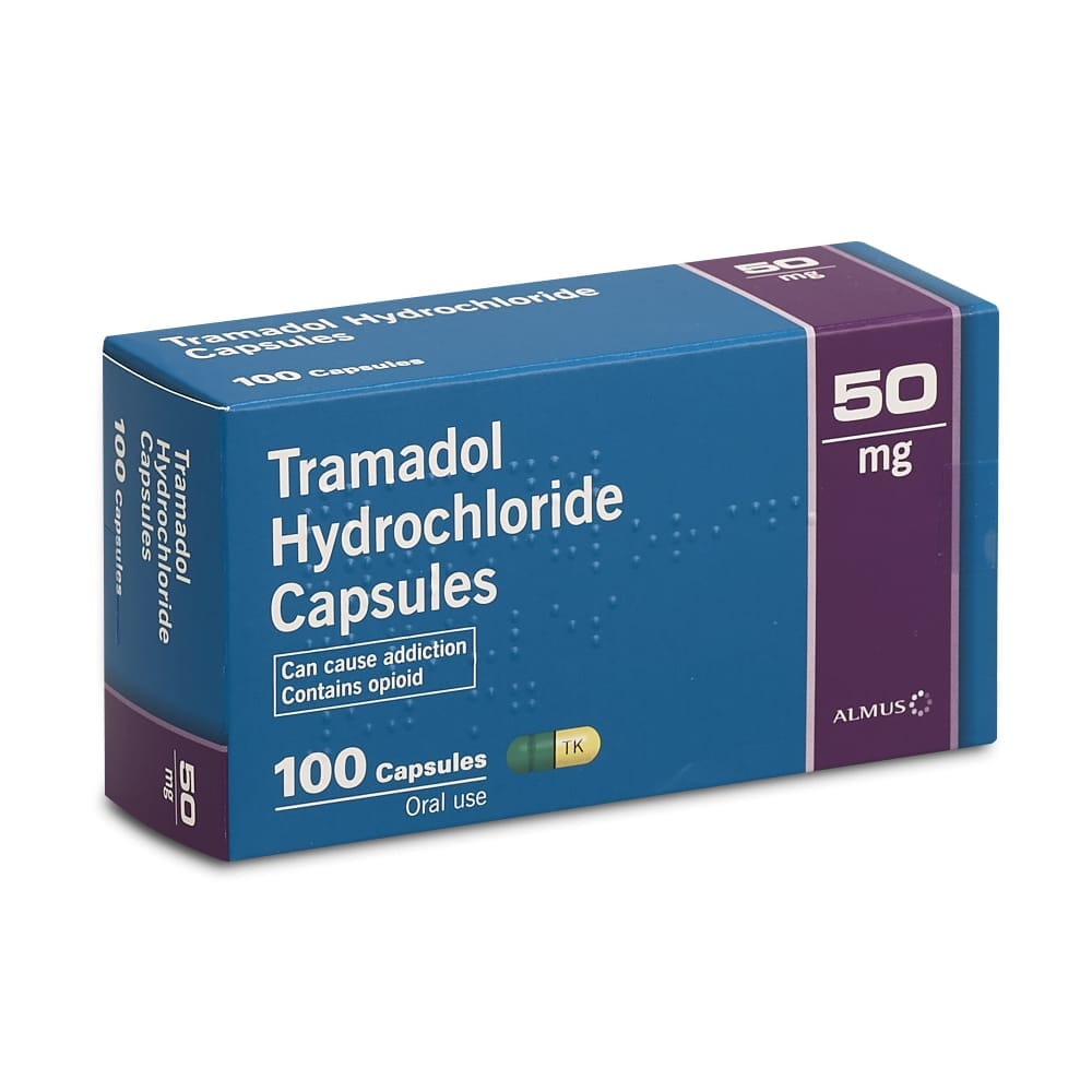 Tramadol Hydrochloride 50mg (100 capsules)