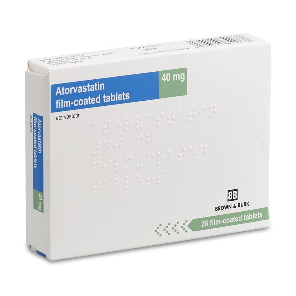 Atorvastatin 40mg (28 tabs)