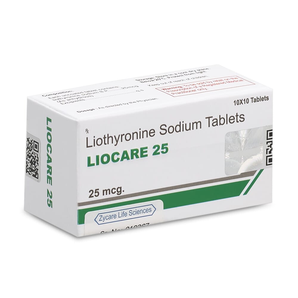 T3 25mcg (100 tabs) by Zycare